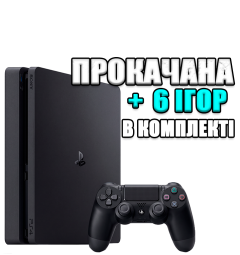 PlayStation 4 SLIM 500 GB БУ + 6 игр #778